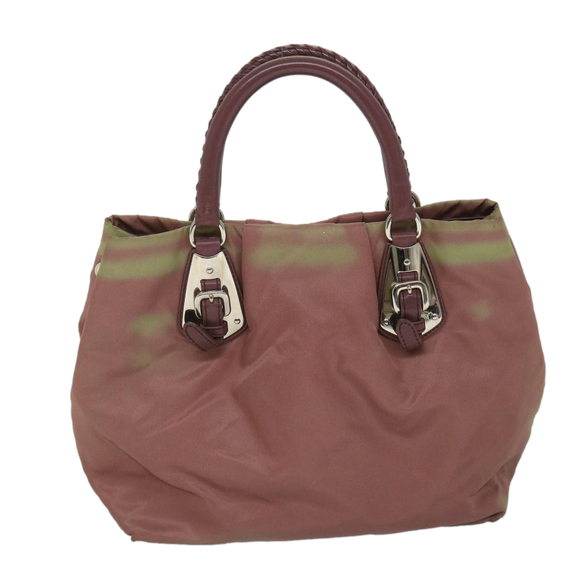 PRADA Hand Bag Nylon Pink Auth am5092 - Picture 2 of 16